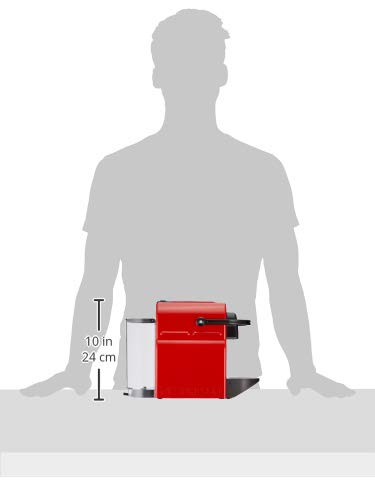 CafeLux Inissia : Capacité du réservoir d'eau 0,7 L, couleur rouge rubis