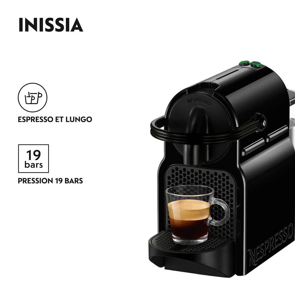 CafeLux Inissia, Machine à Café Automatique, Machine à Capsules pour une Seule Tasse