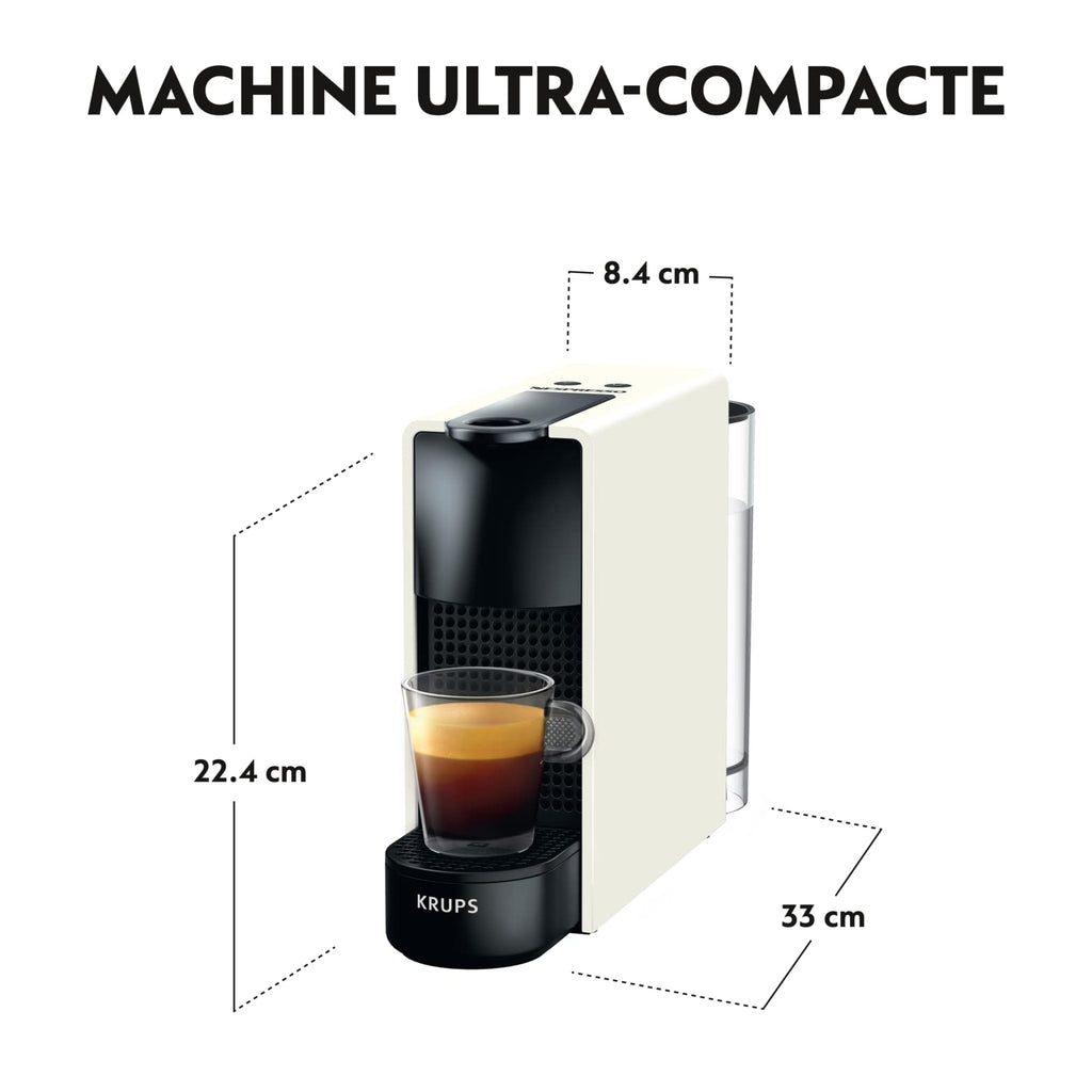 CafeLux Machine à Café Essenza Mini Blanche Cafetière Capsule de Café