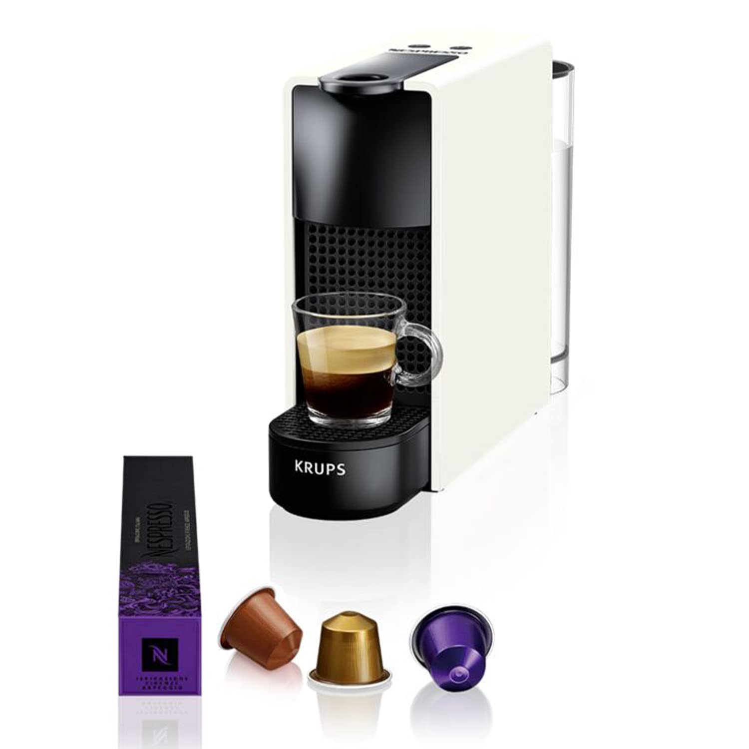 CafeLux Machine à Café Essenza Mini Blanche Cafetière Capsule de Café