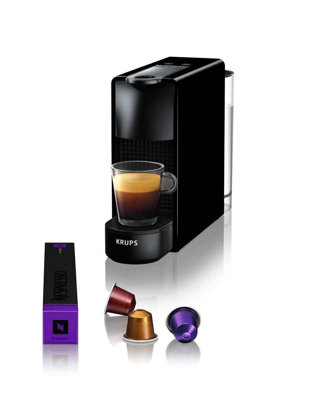 CafeLux Machine à Café Essenza Mini Noir Cafetière à Capsules