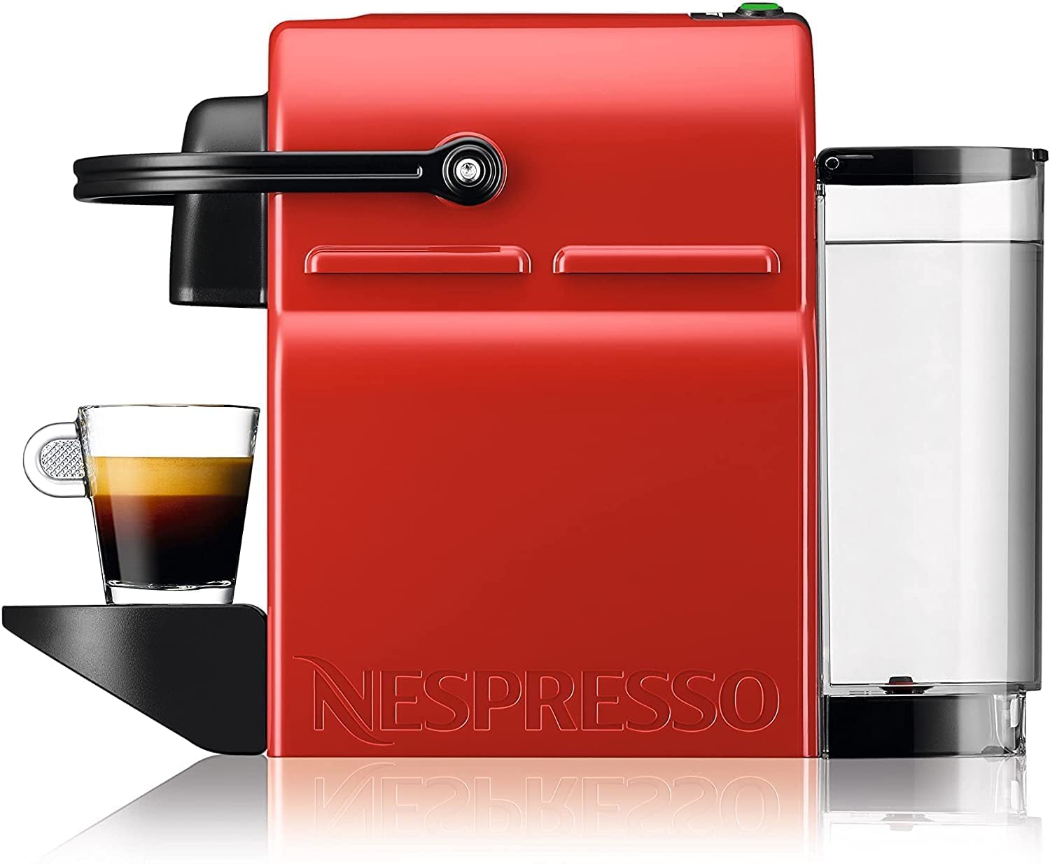 CafeLux Inissia : Capacité du réservoir d'eau 0,7 L, couleur rouge rubis
