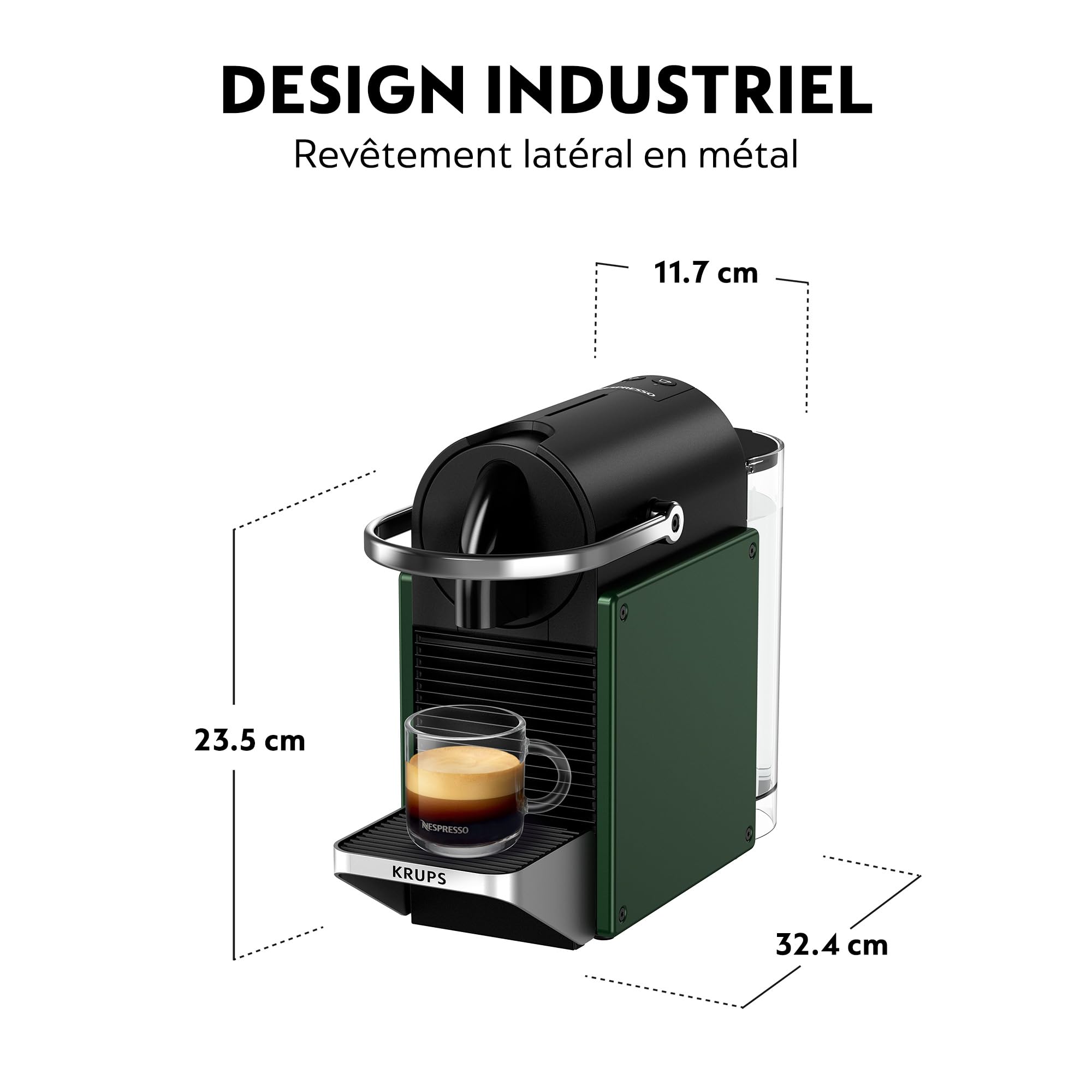 CafeLux Machine á café Pixie Vert foncé