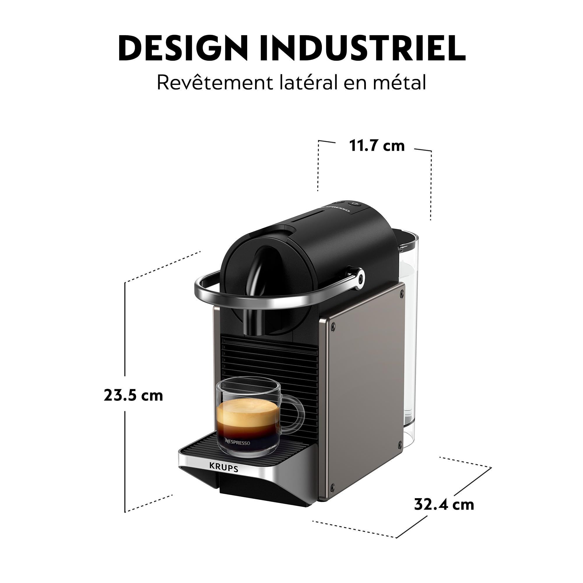 CafeLux Machine á café Pixie Titane