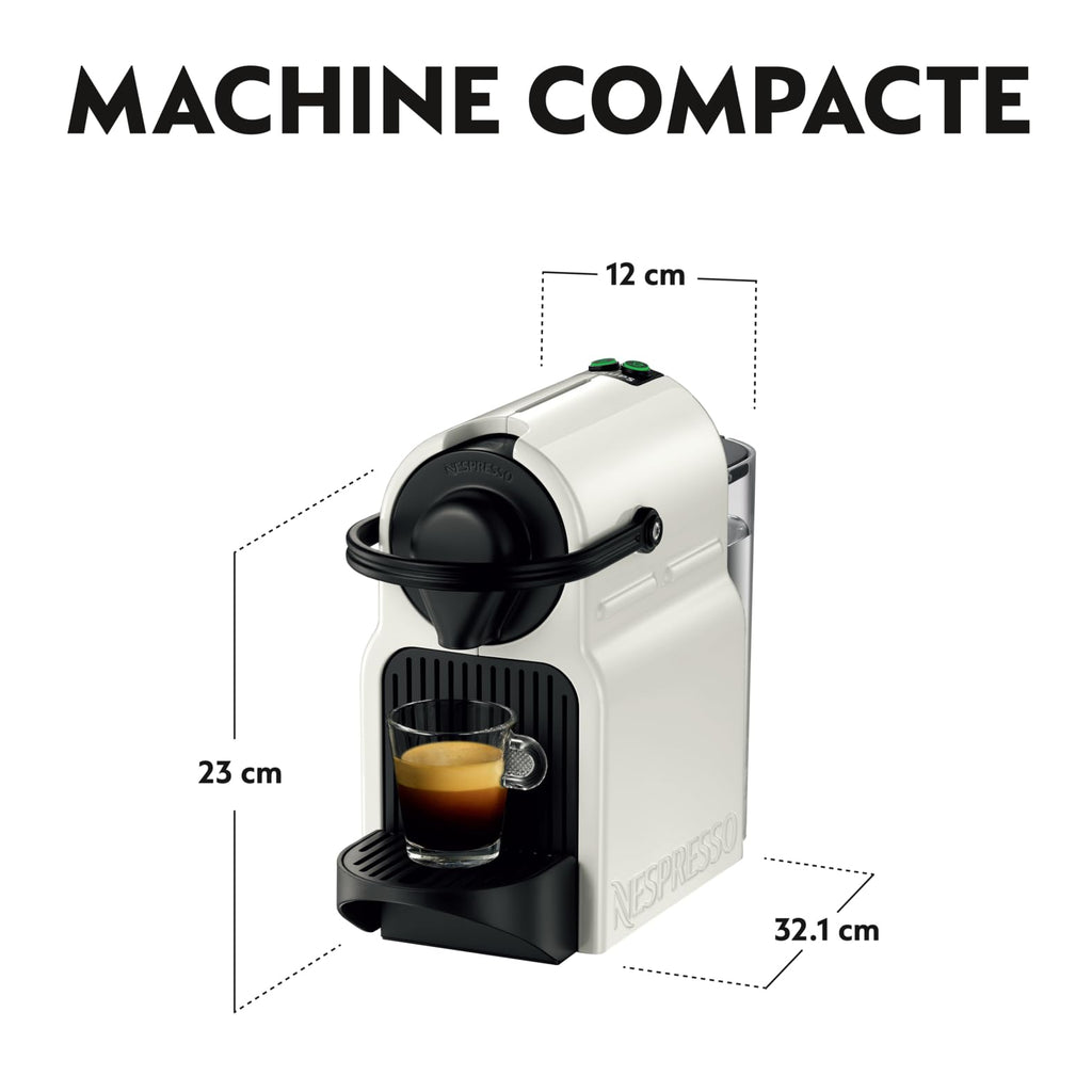 CafeLux Machine à Café Inissia Blanche Cafetière Espresso