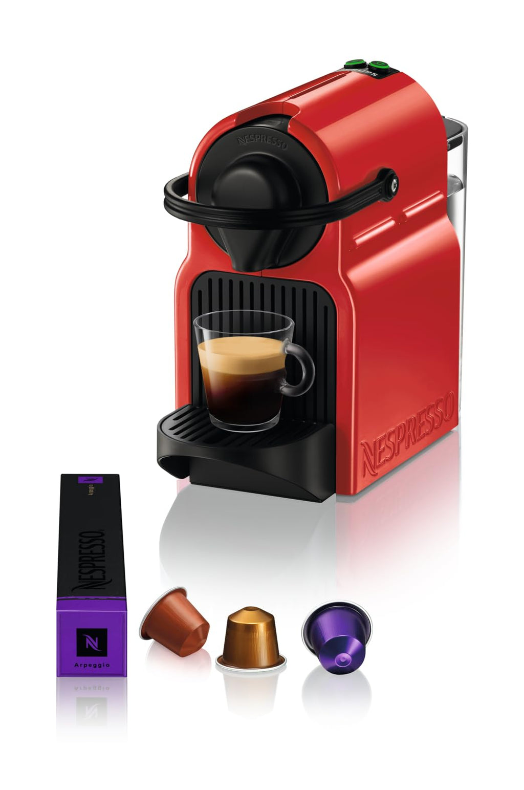 CafeLux Machine à café Inissia rouge, Cafetiere Espresso , taglia unica