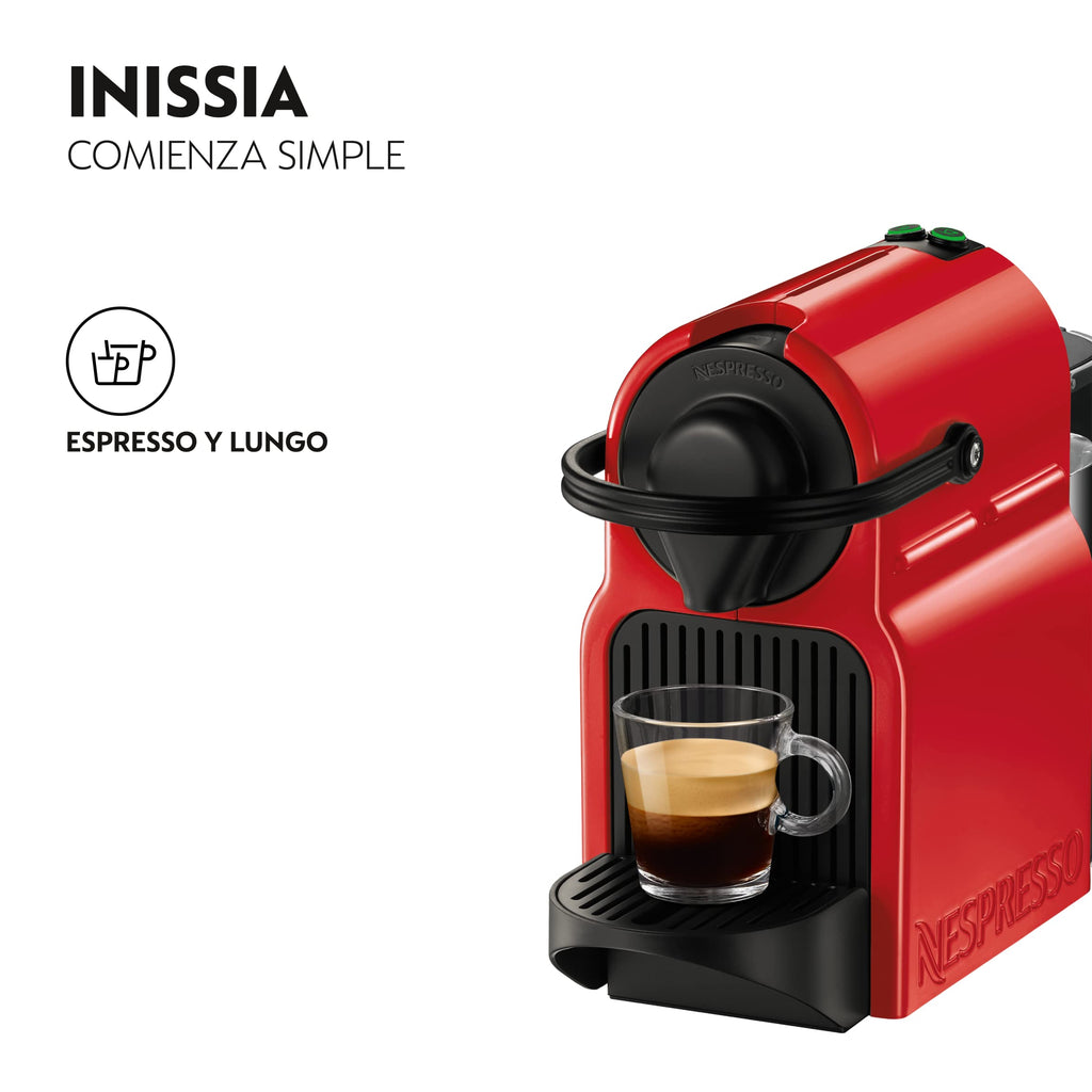 CafeLux Inissia : Capacité du réservoir d'eau 0,7 L, couleur rouge rubis